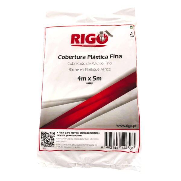 Cobertura Plástico Fino  4x5m
