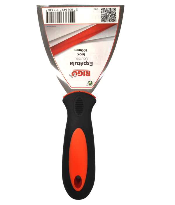 Espatula Inox Flexivel Cabo Bi-material 100mm