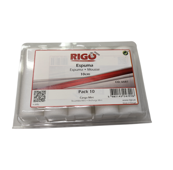 Carga Mini Espuma Superfina 10cm (BLISTER 10 UN)