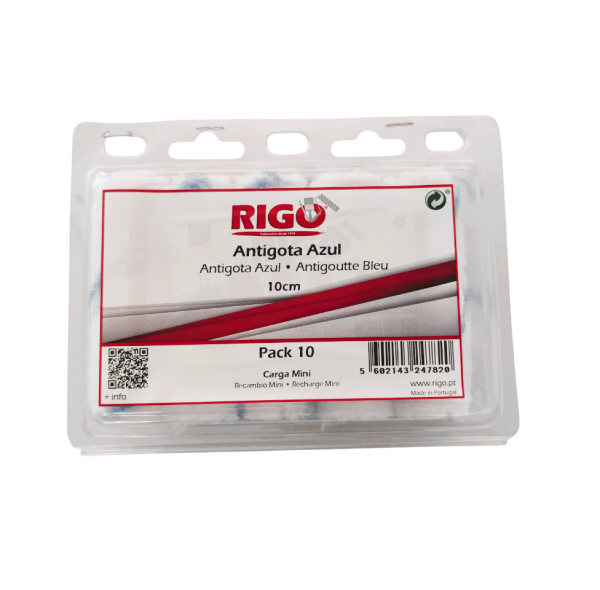 Carga Mini Antigota Azul 10cm (Blister 10 un.)