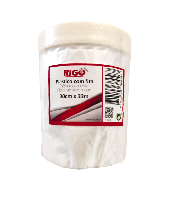 Plástico Com Fita 30 cm x 33 m