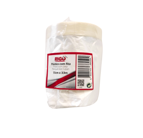 Plástico Com Fita 55 cm x 33 m