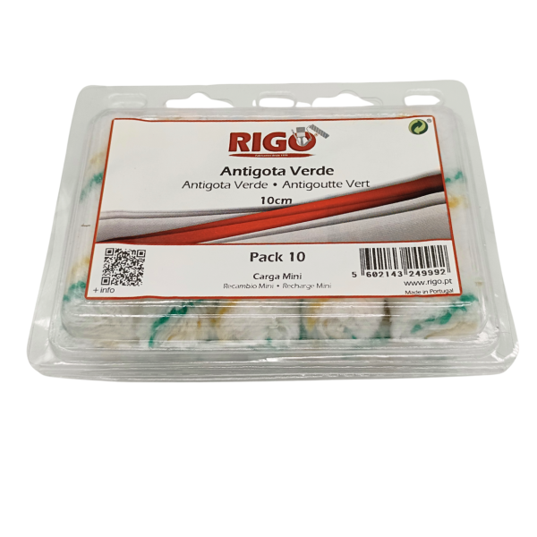 Carga Mini Antigota Verde 10cm (Blister 10 un.)